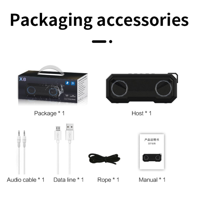 X8 Bluetooth Speaker – Waterproof