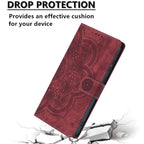 Mandala Embossed Retro Frosted Leather Phone Case, For iPhone 12 mini / 13 mini, For iPhone 12 / 12 Pro, For iPhone 12 Pro Max, For iPhone 11 Pro Max