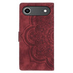 Mandala Embossed Retro Frosted Leather Phone Case, For iPhone Air, For iPhone 16 Pro Max, For iPhone 16 Pro, For iPhone 16 Plus