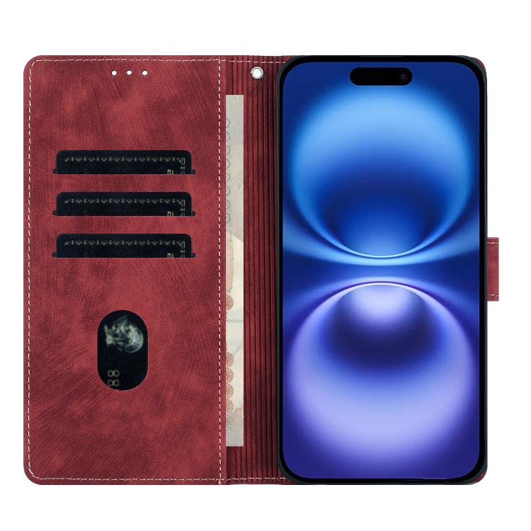 Mandala Embossed Retro Frosted Leather Phone Case, For iPhone Air, For iPhone 16 Pro Max, For iPhone 16 Pro, For iPhone 16 Plus