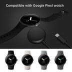 For Google Pixel Watch xDfind Smart Watch Magnetic Charging Cable, Length: 1m, USB Port