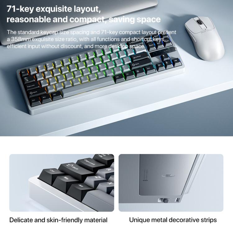 Xiaomi Mechanical Keyboard MK71 Pro Wired / 2.4G / Bluetooth Triple Mode Gaming Keyboard – Bluetooth
