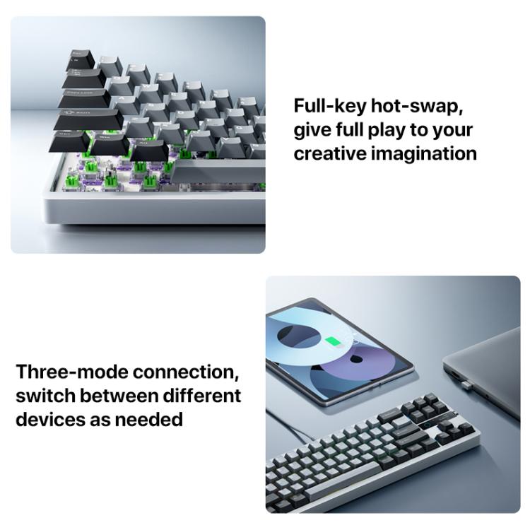 Xiaomi Mechanical Keyboard MK71 Pro Wired / 2.4G / Bluetooth Triple Mode Gaming Keyboard – Bluetooth