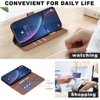 Geometric Pattern RFID Leather Phone Case, For iPhone 12 Pro Max, For iPhone 11 Pro Max, For iPhone 11, For iPhone 11 Pro