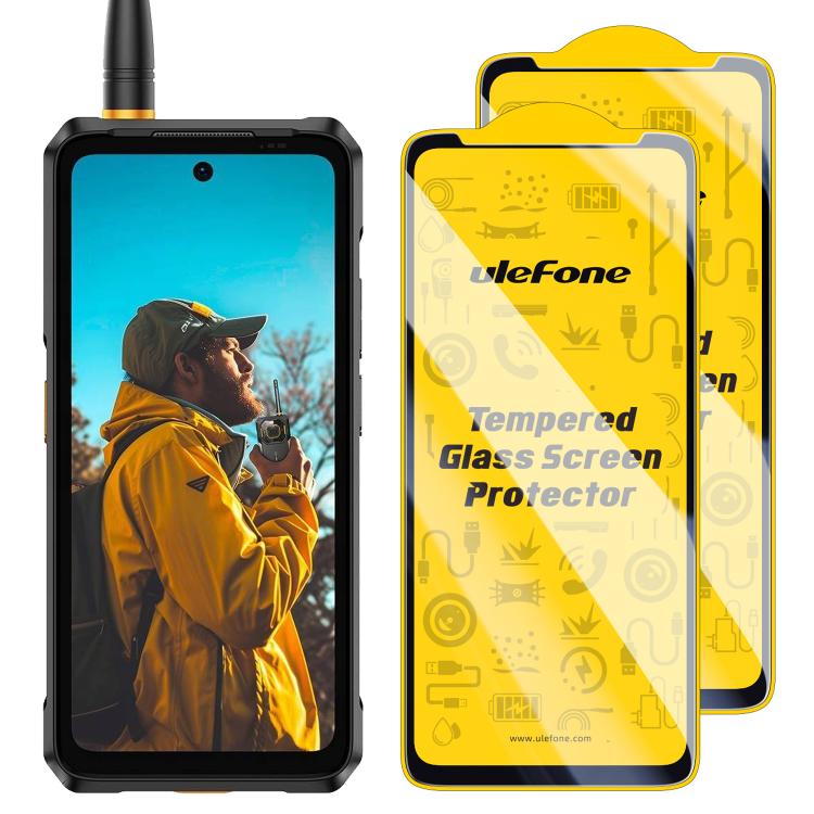 2pcs / Pack Ulefone 9H HD Anti Fingerprint Tempered Glass Screen Protector – Tempered Glass, Screen Protector, For Ulefone Armor 30 / 30 Pro, For Ulefone Armor 34 Pro Projector, For Ulefone Armor X16 / X16 Pro, For Ulefone Armor X32 / X32 Pro 5G For Ulefone Armor 26 Ultra Walkie-Talkie