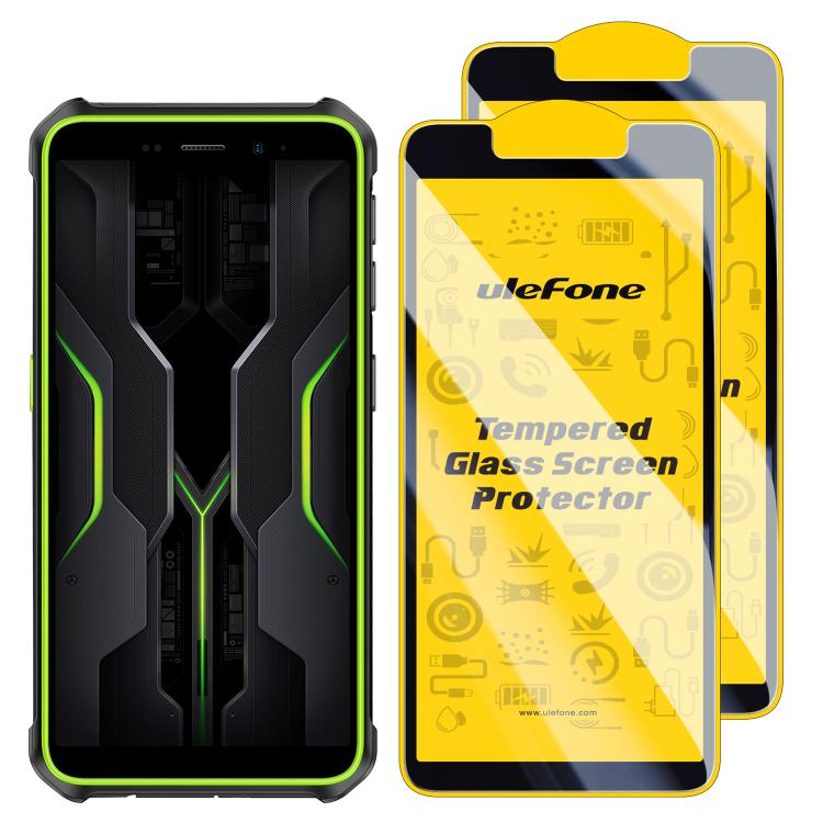 2pcs / Pack Ulefone 9H HD Anti Fingerprint Tempered Glass Screen Protector – Tempered Glass, Screen Protector, For Ulefone Armor X12 Pro, For Ulefone Armor 21