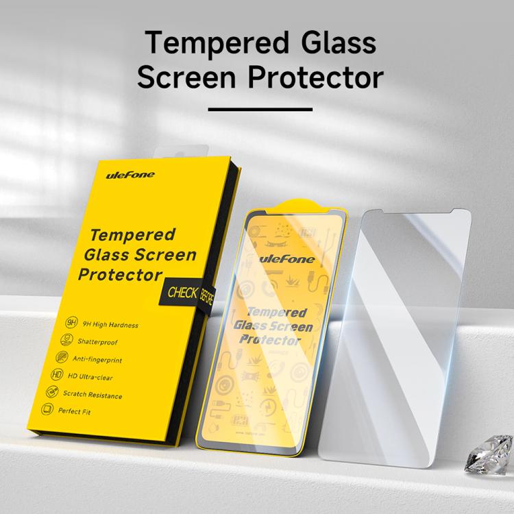 2pcs / Pack Ulefone 9H HD Anti Fingerprint Tempered Glass Screen Protector – Tempered Glass, Screen Protector, For Ulefone Armor X12 Pro, For Ulefone Armor 21