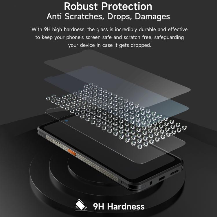 2pcs / Pack Ulefone 9H HD Anti Fingerprint Tempered Glass Screen Protector – Tempered Glass, Screen Protector, For Ulefone Armor X12 Pro, For Ulefone Armor 21