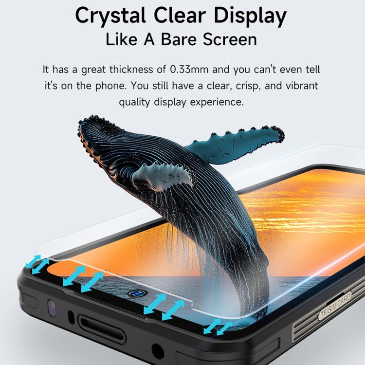 2pcs / Pack Ulefone 9H HD Anti Fingerprint Tempered Glass Screen Protector – Tempered Glass, Screen Protector, For Ulefone Armor X12 Pro, For Ulefone Armor 21