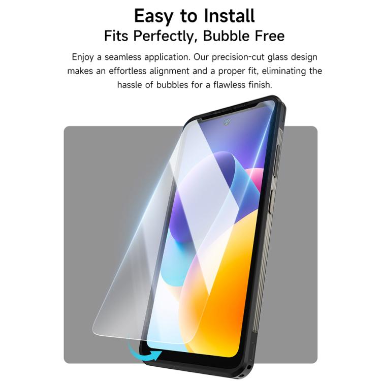 2pcs / Pack Ulefone 9H HD Anti Fingerprint Tempered Glass Screen Protector – Tempered Glass, Screen Protector, For Ulefone Armor X12 Pro, For Ulefone Armor 21