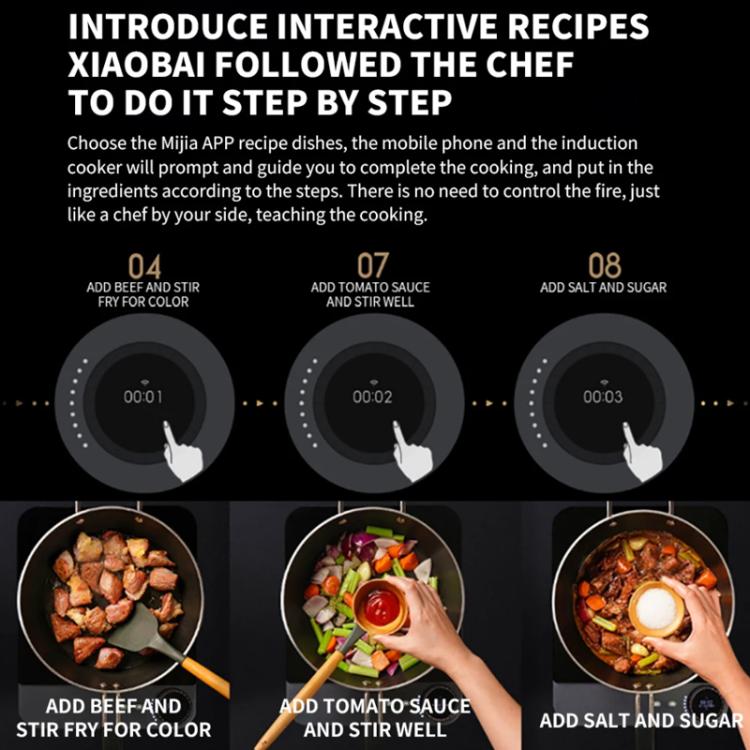 Original Xiaomi Mijia Smart Ultra-thin Induction Cooker 2100W Home Induction Cooker, Mijia Ultra-thin Induction Cooker – Wear-resistant, Ultra-thin