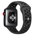 xDfind Two Color Silicone Sports Watch Band, For Apple Watch 46mm / 49mm / 45mm / 44mm, For Apple Watch 42mm / 41mm / 40mm / 38mm For Apple Watch 46mm 49mm 45mm 44mm Black