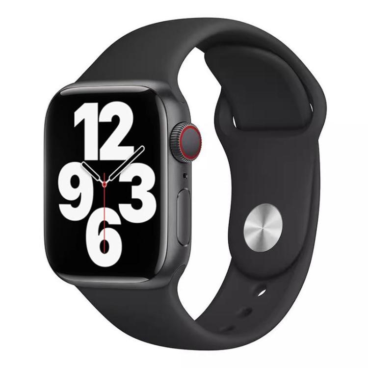 Watch Band – Silicone (46mm) #3 For Apple Watch 46mm 49mm 45mm 44mm Black