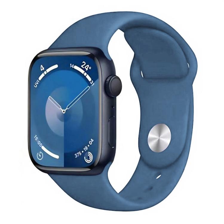 Watch Band – Silicone (46mm) #3 For Apple Watch 42mm 41mm 40mm 38mm Dark Blue