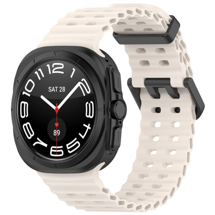 Watch Band – Silicone (Galaxy Watch Ultra2 2026) For Galaxy Watch Ultra2 2026 2025 1 2024 Starlight