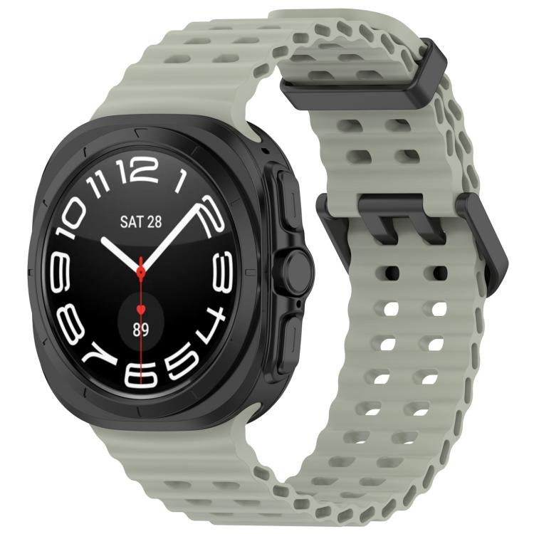 Watch Band – Silicone (Galaxy Watch Ultra2 2026) For Galaxy Watch Ultra2 2026 2025 1 2024 Gray Green