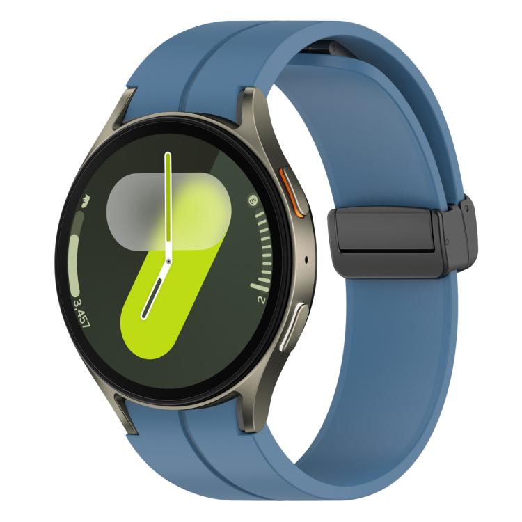 Watch Band – Silicone, Magnetic (Black) #2 For Samsung Galaxy Watch7 FE 6 5 4 Blue