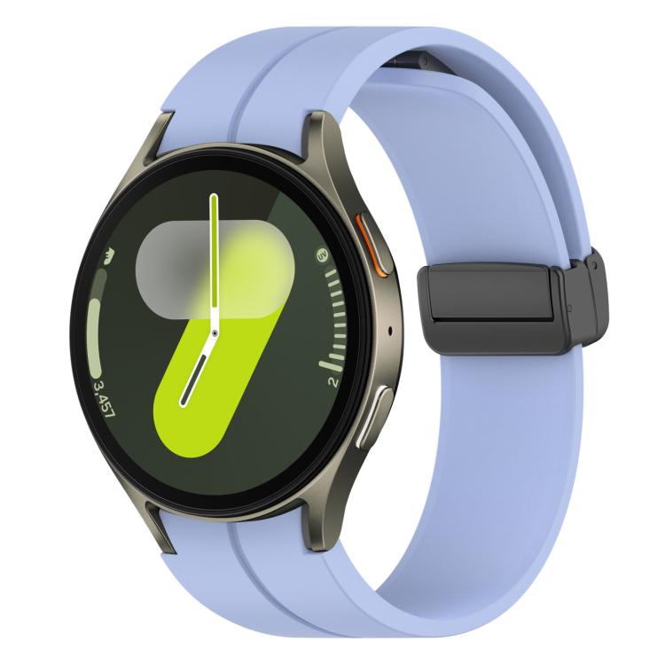 Watch Band – Silicone, Magnetic (Black) #2 For Samsung Galaxy Watch7 FE 6 5 4 Light Purple