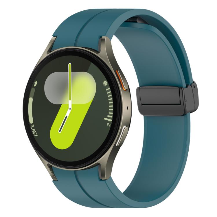 Watch Band – Silicone, Magnetic (Black) #2 For Samsung Galaxy Watch7 FE 6 5 4 Rock Blue