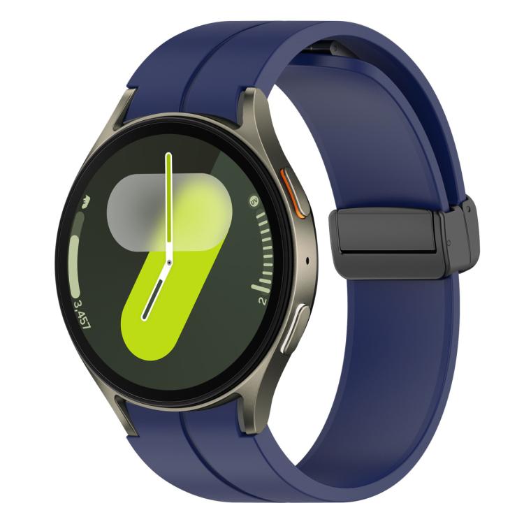 Watch Band – Silicone, Magnetic (Black) #2 For Samsung Galaxy Watch7 FE 6 5 4 Midnight Blue