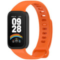 Watch Band – Silicone (Redmi Band 2) For Redmi Band 2 Xiaomi Smart Band 8 Active Orange Black