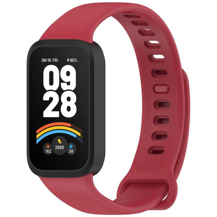 Watch Band – Silicone (Redmi Band 2) For Redmi Band 2 Xiaomi Smart Band 8 Active Red Black