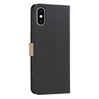 Splicing Color Hollow Flower Pattern RFID Leather Phone Case, For iPhone XS Max, For iPhone 6 Plus / 7 Plus / 8 Plus, For iPhone 6 / 7 / 8