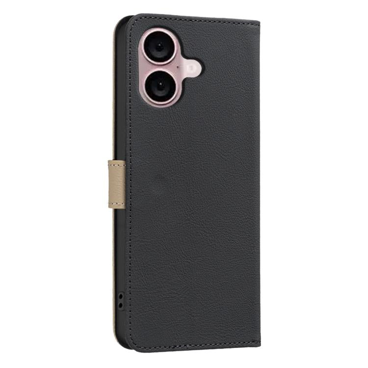 Splicing Color Hollow Flower Pattern RFID Leather Phone Case, For iPhone 16, For iPhone 15 Pro Max, For iPhone 15 Pro, For iPhone 14 Plus / 15 Plus