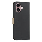Splicing Color Hollow Flower Pattern RFID Leather Phone Case, For iPhone 16, For iPhone 15 Pro Max, For iPhone 15 Pro, For iPhone 14 Plus / 15 Plus