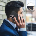Splicing Color Hollow Flower Pattern RFID Leather Phone Case, For iPhone 16, For iPhone 15 Pro Max, For iPhone 15 Pro, For iPhone 14 Plus / 15 Plus