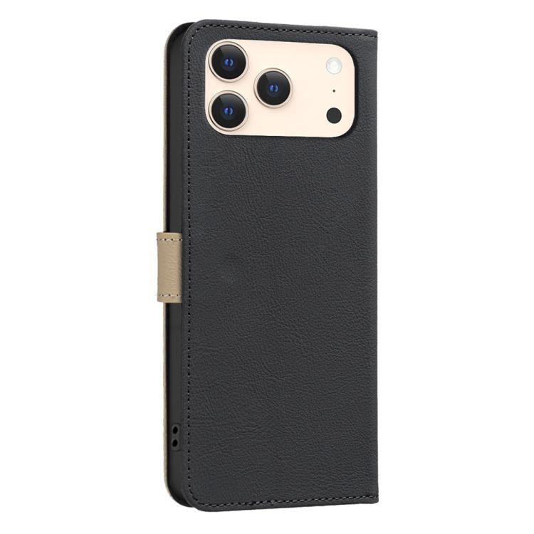Splicing Color Hollow Flower Pattern RFID Leather Phone Case, For iPhone 18 Pro/17 Pro, For iPhone 18 Pro Max/17 Pro Max, For iPhone 16e / 17e, For iPhone 17
