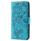 Rose Butterfly Embossed Leather Phone Case, For iPhone Air