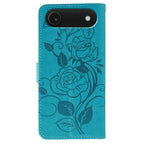 Rose Butterfly Embossed Leather Phone Case, For iPhone Air