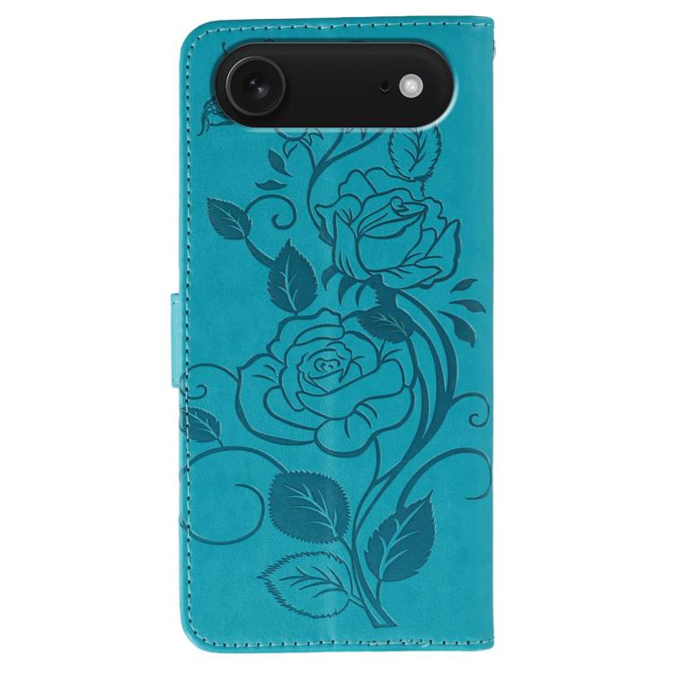 Rose Butterfly Embossed Leather Phone Case, For iPhone Air