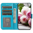 Rose Butterfly Embossed Leather Phone Case, For iPhone Air