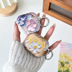 Oil Painting TPU Water Sticker Earphone Case, For AirPods 4, For AirPods Pro 2 / Pro, For AirPods 3, For AirPods 1 / 2