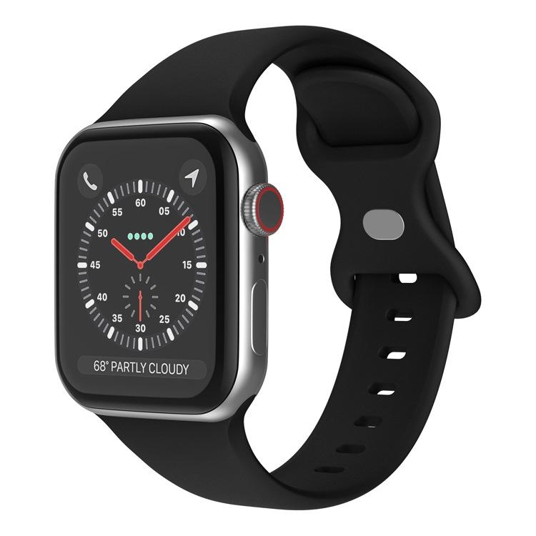 Watch Band – Silicone (46mm) For Apple Watch 46mm 49mm 45mm 44mm Black