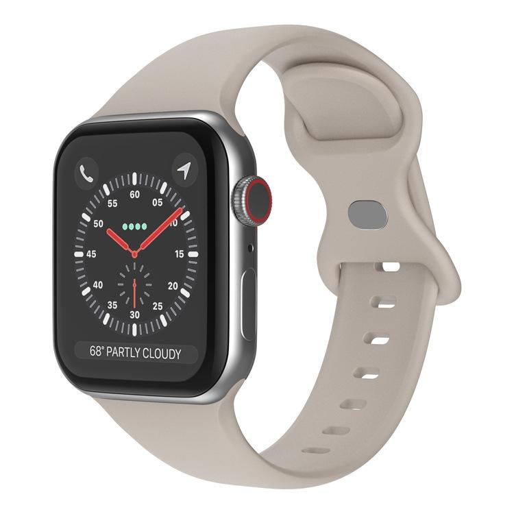 Watch Band – Silicone (46mm) For Apple Watch 42mm 41mm 40mm 38mm Rock Grey