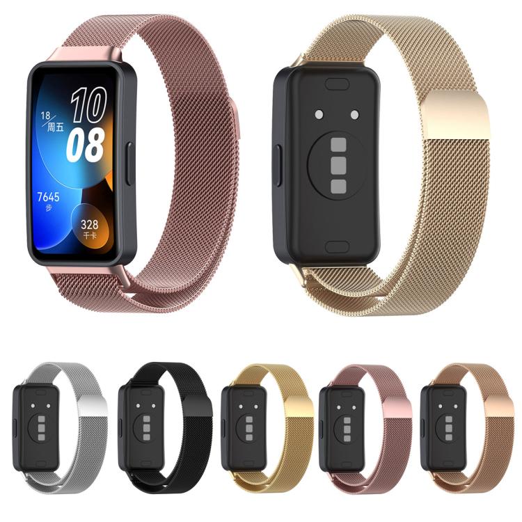 Milanese Metal Watch Band, For Huawei Band 10 / 9 / 8