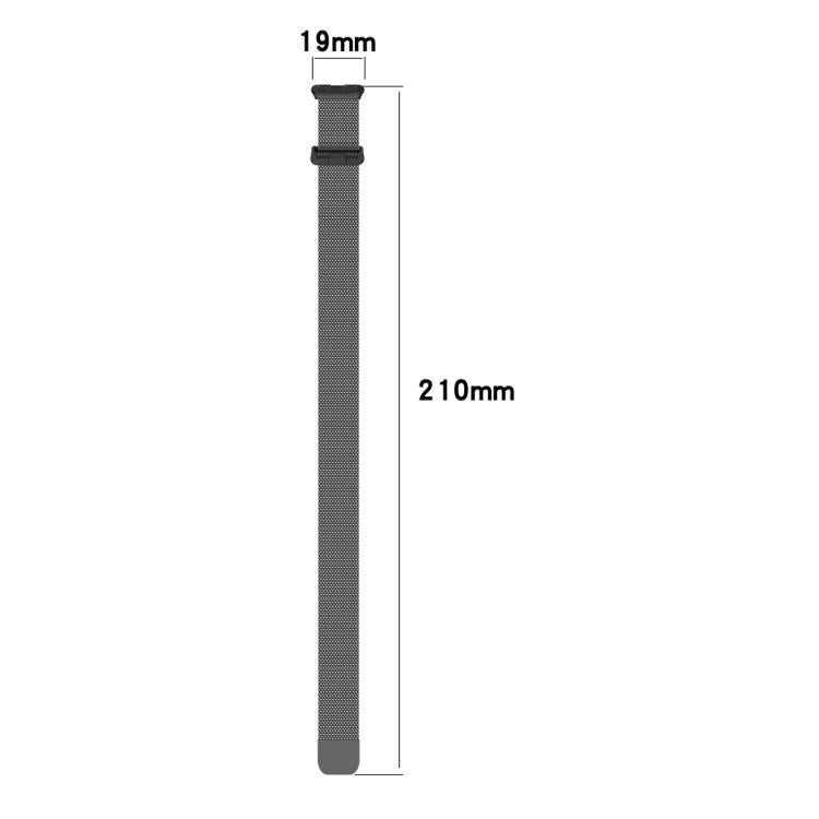 Milanese Metal Watch Band, For Huawei Band 10 / 9 / 8