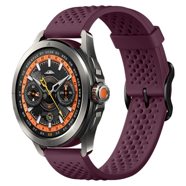 Watch – Silicone (20mm) For Xiaomi Watch S4 Sport 22mm Wine Red