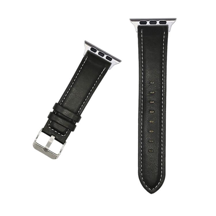 xDfind Crazy Horse Texture Leather Watch Band, For Apple Watch 46mm / 49mm / 45mm / 44mm, For Apple Watch 42mm / 41mm / 40mm / 38mm For Apple Watch 46mm 49mm 45mm 44mm Black