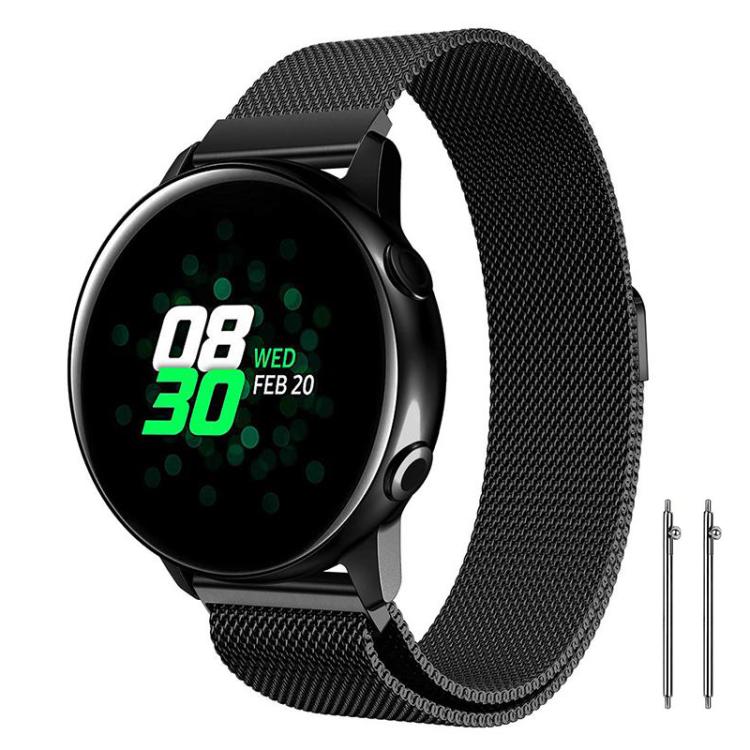 Watch Band – Stainless Steel (20mm) 22mm Black