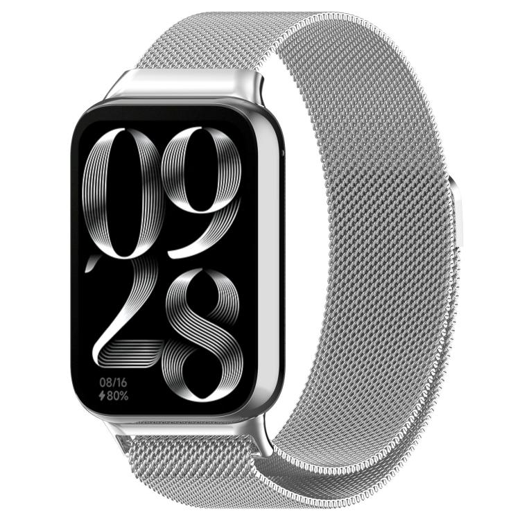 xDfind Milan Magnetic Steel Mesh Watch Band, For Xiaomi Band 10 Pro / 9 Pro / 8 Pro For Xiaomi Band 10 Pro 9 Pro 8 Pro Silver