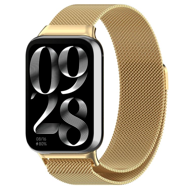 xDfind Milan Magnetic Steel Mesh Watch Band, For Xiaomi Band 10 Pro / 9 Pro / 8 Pro For Xiaomi Band 10 Pro 9 Pro 8 Pro Gold