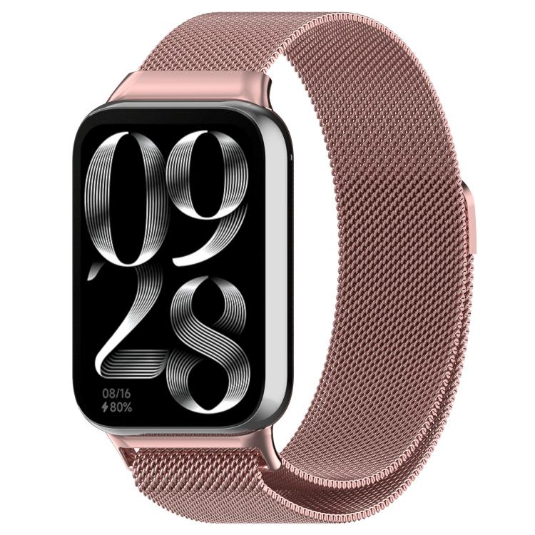 xDfind Milan Magnetic Steel Mesh Watch Band, For Xiaomi Band 10 Pro / 9 Pro / 8 Pro For Xiaomi Band 10 Pro 9 Pro 8 Pro Pink