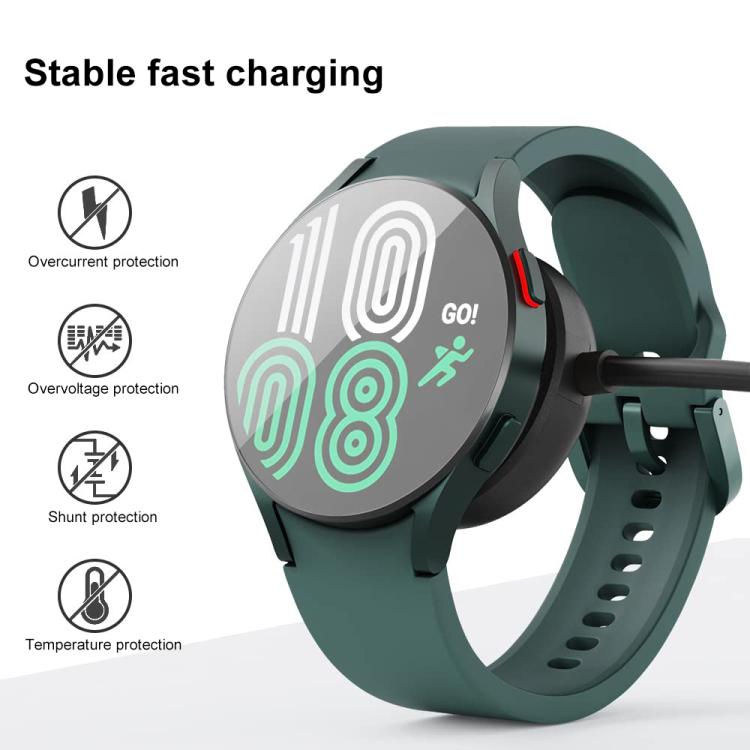 For Samsung Galaxy Watch Ultra / 7 / 6 / 5 Pro / 4 / 3 xDfind Aluminum Alloy Magnetic Charging Cable, USB-A, USB-C