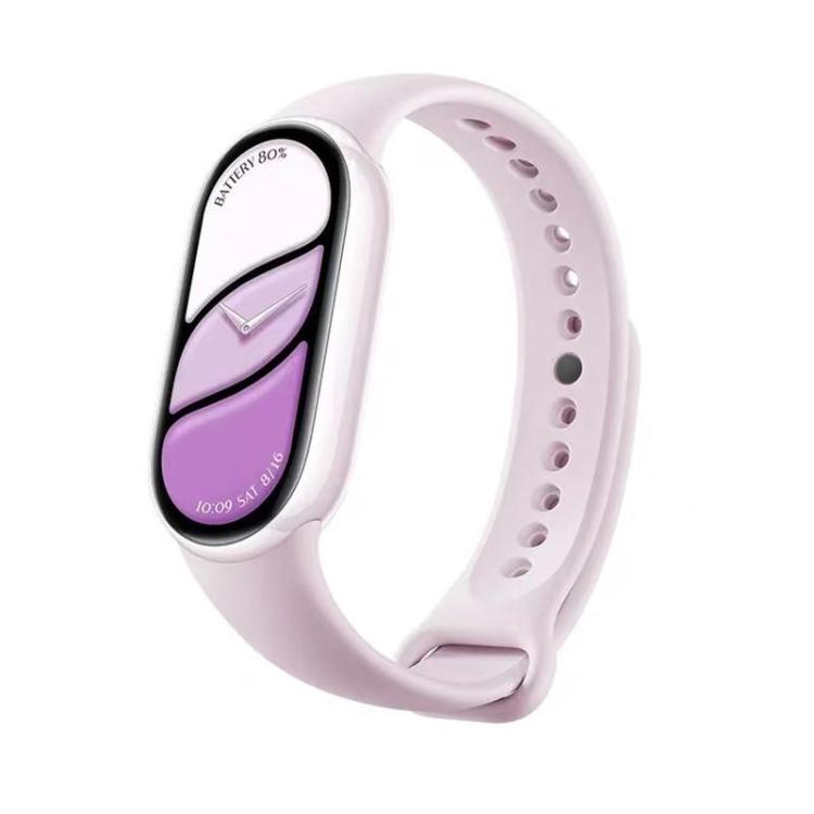 xDfind Metal Buckle Solid Color Silicone Watch Band, For Xiaomi Smart Band 10 / 9 / 8 For Xiaomi Smart Band 11 10 9 8 Violet Purple