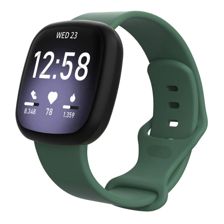 Watch Band – Silicone (Fitbit Versa 4) S Dark Green