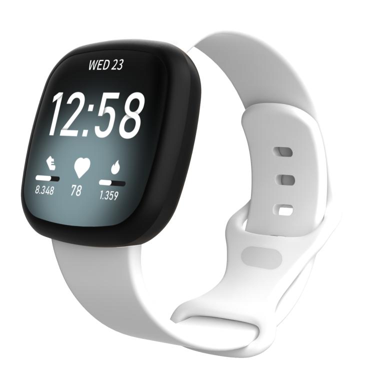 Watch Band – Silicone (Fitbit Versa 4) S White
